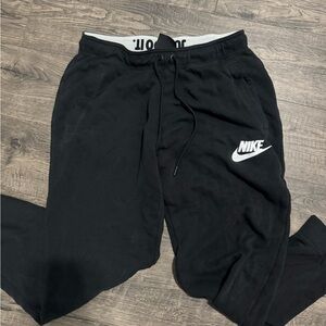 Nike Black and White Logo Joggers